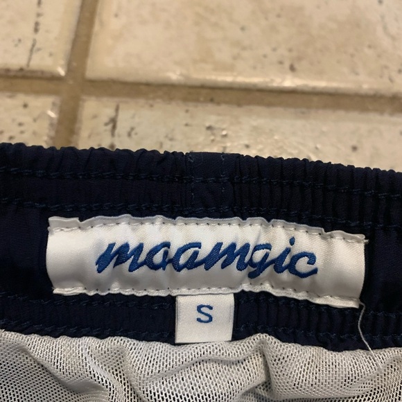 Maamgic Men's Navy Blue Swim Trunks Board Shorts Size S - Picture 4 of 6
